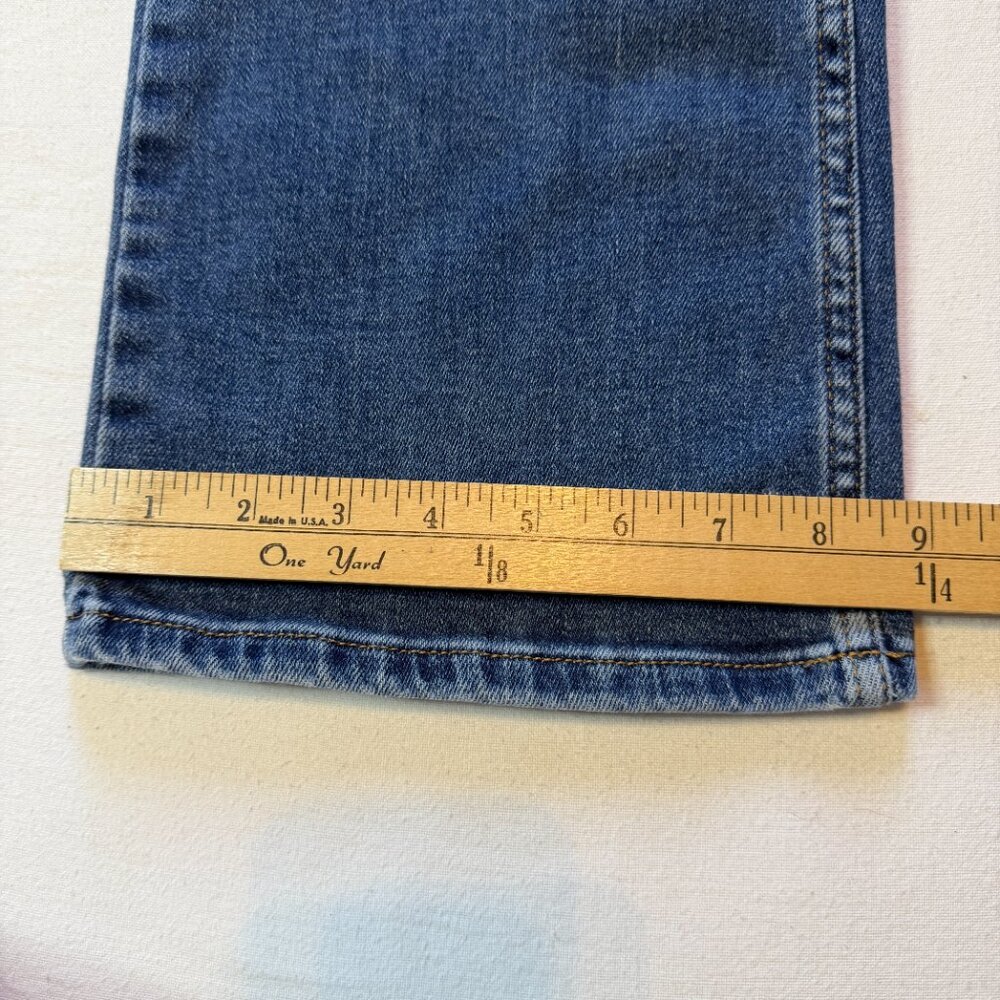 Zara High Rise Straight‎ Leg Jeans Women's Size 2 Medium Wash - Picture 13 of 14